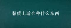 黏质土适合种什么东西